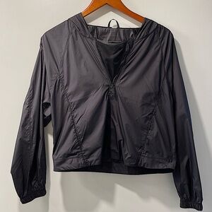 Lululemon cropped rain half zip lightweight hoodie
